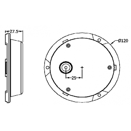 Lampa podwodna do jachtu PUD119 100 Watt